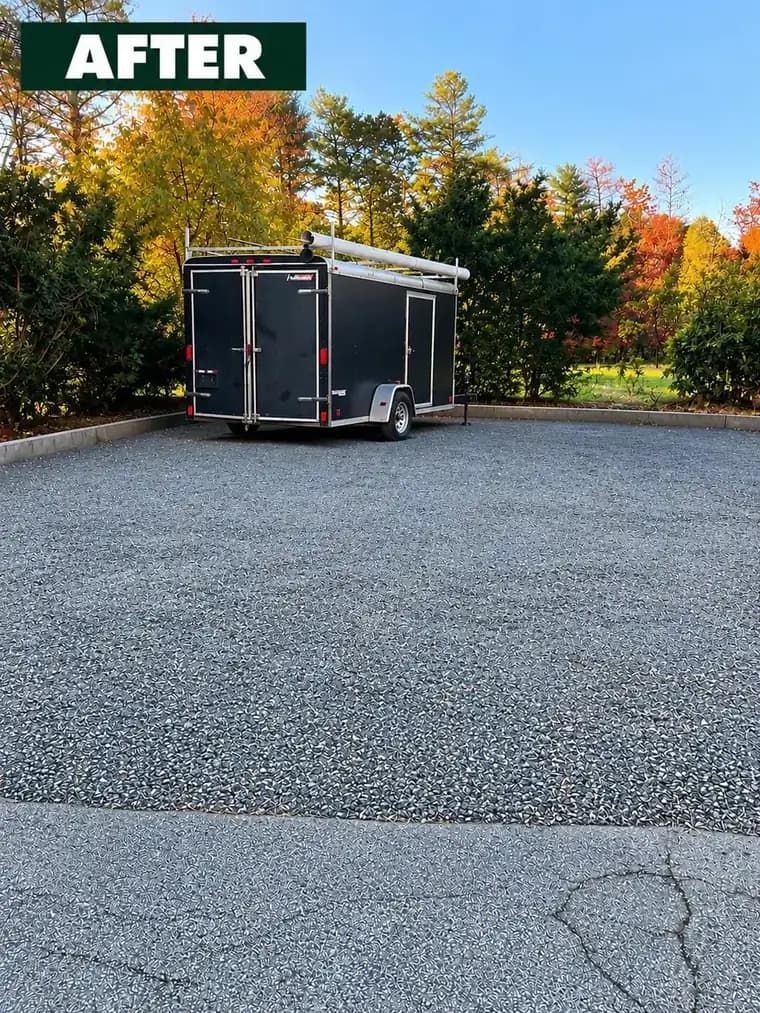 Clear yard area after junk removal at a Massachusetts home