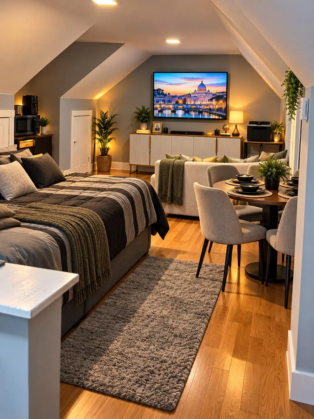 Bedroom cleaned by the JM home cleaning team
